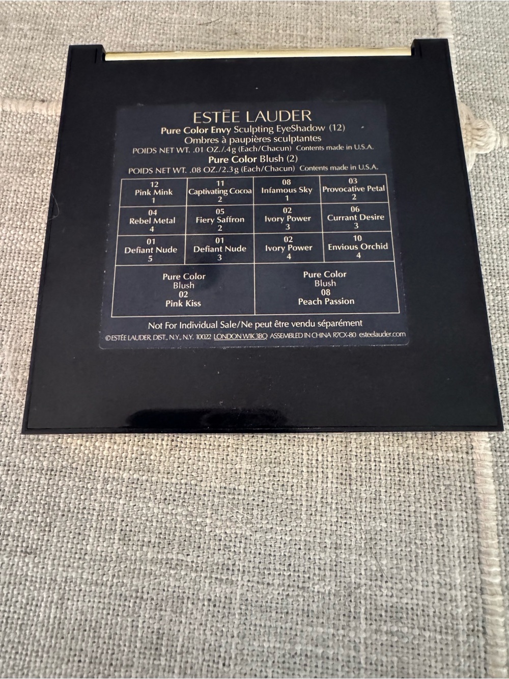 Estee Lauder Black Compact Makeup Palette